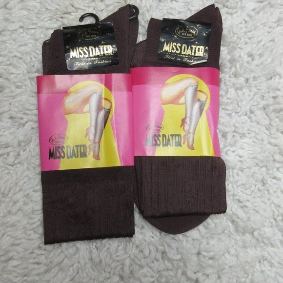 Judi Rosen Miss Dater nylon knee high socks‎ bundle - Picture 1 of 4